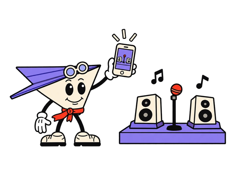 Vee recording the concert on a phone